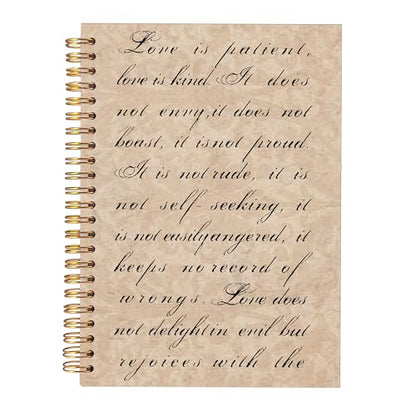 KAOWT Wedding Spiral Notebook, Wedding Bridal Shower Engagement Journal Notebook, Just Married Notebooks, Engagement Bride Office Supplies Gifts for Women, 5.5x8.3 Inch - color: mr