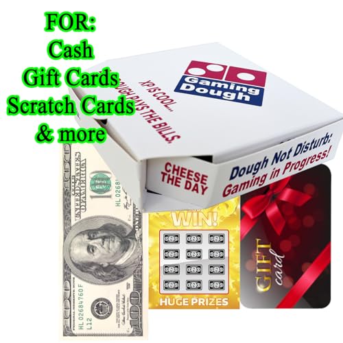 Gaming Dough Money Holder Boxes for Teen Boys Birthday, 4-Pack Cash Gift Box and Gift Card Presentation for Video Gamers Graduation, Novelty Mini Pizza Box Design - color: 4 Gaming Dough