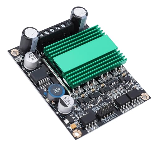 Jectse DC Motor Driver Module, 100A Dual Channel H Bridge Optocoupler Isolation with Heat Sink, for DIY Robot High Power Applications