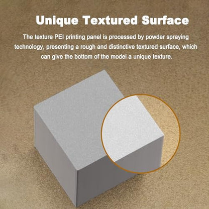 184x184mm Double-Sided PEI Build Plate, Textured Spring Steel Print Bed Compatible with Bambu Lab A1 Mini 3D Printer - size: 184x184mm