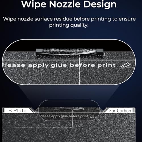Creality K1C Texture PEI Build Plate Kit, 3D Printer Heat and Wear Resistance Textured PEI Spring Steel Plateform with Wipe Nozzle Design for K1C, K1 SE - size: K1C Texture PEI