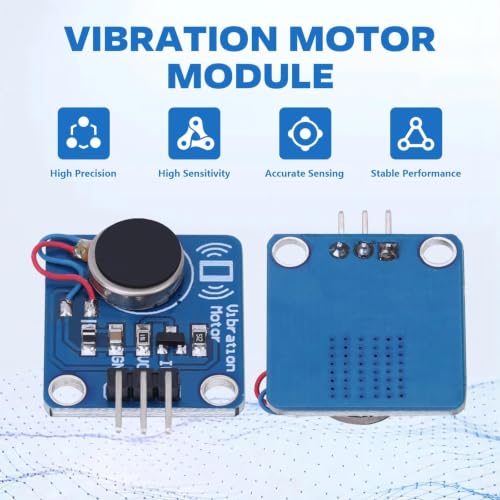 3Pcs Vibration Motor Module, DC5V 9000RPM DIY Motors Modules, PWM Control Vibration Motor Module for Vibration Sensing Interactive Product, Wearable Smart Device Reminder