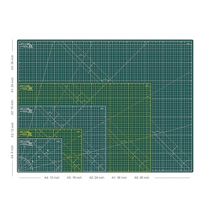 Elan Cutting Mat 36x72 Green, Extra Large Self Healing Cutting Mat 36 x 72 Inch, 5-Ply Craft Board Green, Hobby Board for Sewing and Quiltin - style: 72 x 36"