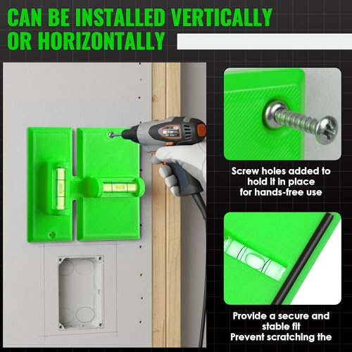 Labor Saving Devices for Old Work Box, Outlet Template,1 Pack,Green - color: Green