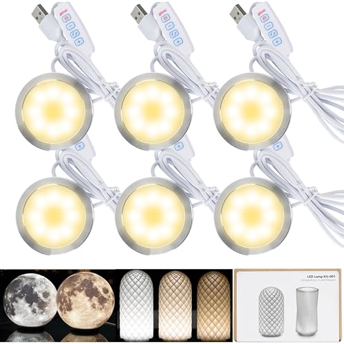 6-Pack LED Lamp Kit 001 for Bambu Lab X1C P1P A1 3D Printer Parts - color: 6PCS