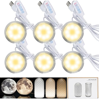 6-Pack LED Lamp Kit 001 for Bambu Lab X1C P1P A1 3D Printer Parts - color: 6PCS