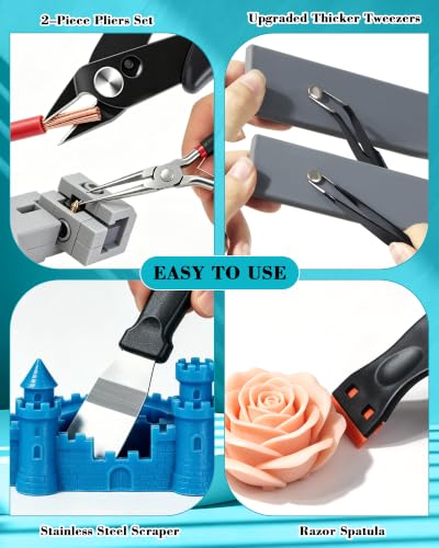 FIVEIZERO 78Pcs 3D Printer Accessories Tool Kit for All FDM/SLA Printers