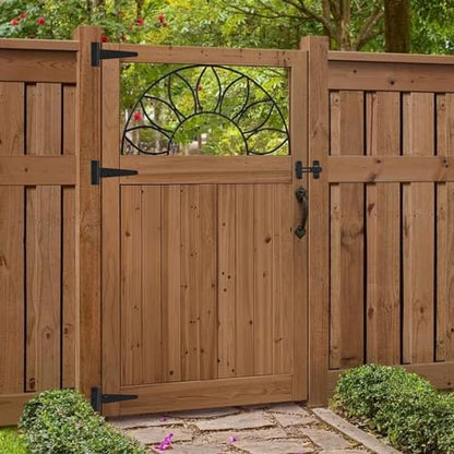 T Strap Hinges, Tee Hinge, T-Gate Hinges, Gate Strap Hinges, Wooden Fences Door, Barn Door, Shed Doors,Cabinet Door,Pet House Door, Barn Door Lock Latches 1PC (5 inch) - size: 5 inch set