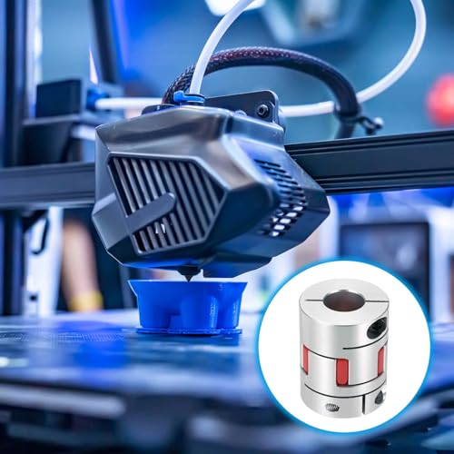 MECCANIXITY Aluminum Shaft Coupling 8mm to 18mm Flexible Spider Coupling L50mm x D40mm Coupler Jaw Spider Shaft Joint Connector for 3D Printers DIY Encoder CNC Router Milling Machine - size: D40mm Fit 8mm to 18mm
