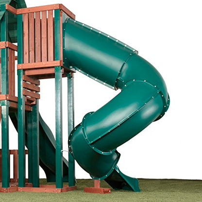 Swing-N-Slide 7 ft.Turbo Tube Slide , Green - color: Green