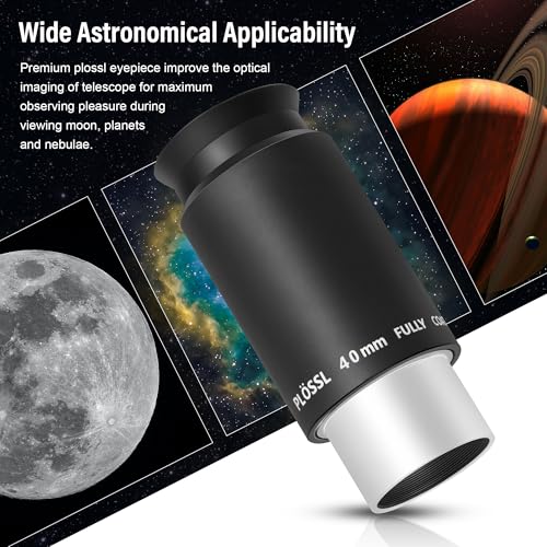 Astromania Telescope Eyepiece 1.25 Inch Plossl Eyepiece Telescope Lens 40mm - size: 1.25" - 40mm
