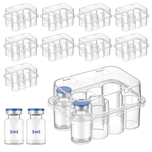 10-Pack 3mL Vial Storage Case, 10-Slot Insulin & GLP-1 Organizer - size: 3ml 10-slot 10pcs