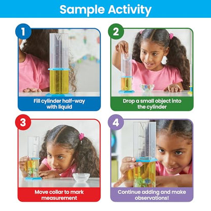 hand2mind Starter Science Graduated Cylinder Set, Set of 5