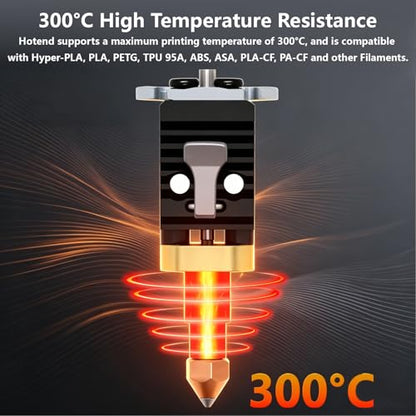 Creality Ender 3 V4 Hotend Ceramic Heating Block Kit, 300℃ High Temperature Resistance Heating Block Kit with Heat Sink and Quick Swap Nozzle for Ender 3 V4 - style: Ender 3 V4