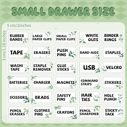 42 Pieces Teacher Toolbox Labels Tool Box Storage Label Classroom Supply Decor for Back to School Teachers Classroom Organization (Greenery) - style: Greenery