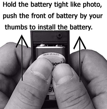 (Pack of 2 9v Battery Holder, 9 Volt Battery Holder with Switch, 9v Battery Case with Switch