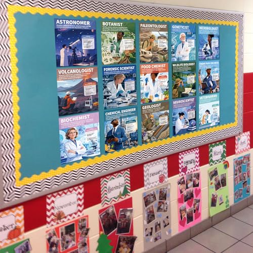 Arosche 11" x 14" Career in Science Posters for Classroom 15pc
