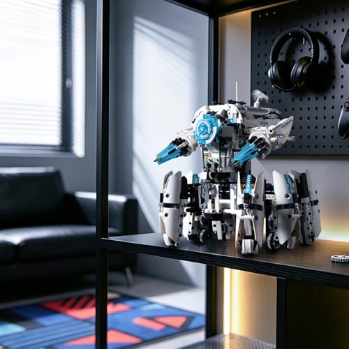 Technic RC Robot Building Set,STEM Mecha Toy Coding for Boys 8-12