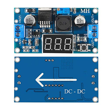 5Pcs LM2596S DC-DC LM2596 with LED Display Voltmeter Buck Converter Step-Down Regulator 4.0-40V to 1.25-37V DC 36V to 24V to 12V to 5V Power Supply Module Compatible with Car Motor Buck - color: LM2596 LED