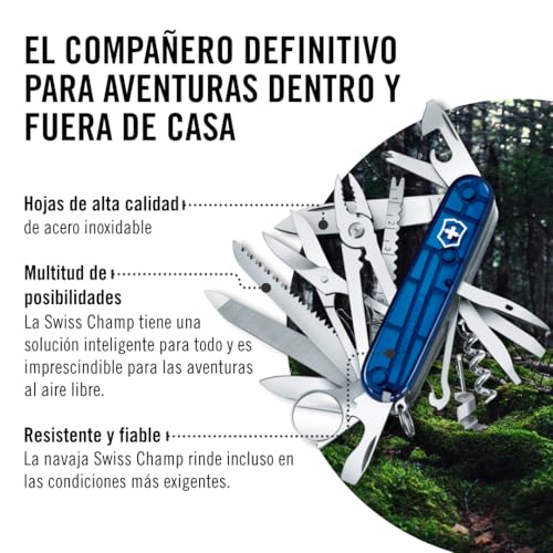 Victorinox Swisschamp Multi-Tool (Sapphire), 91mm - color: Sapphire, style: SwissChamp