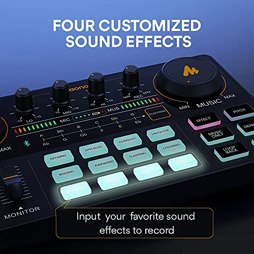 MAONO Podcast Equipment Bundle with Audio Mixer & 3.5mm Mic for Streaming - color: AU-AM200-S6 Black