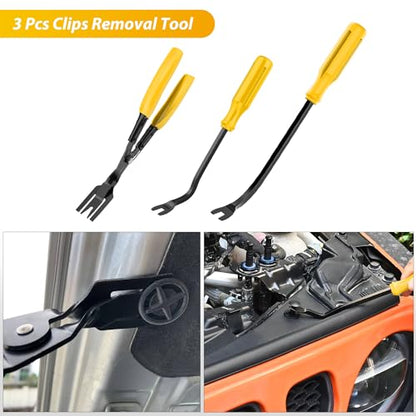 GOOACC 102Pcs Car Push Retainer Clips & Auto Fasteners Assortment - color: 102Pcs Yellow