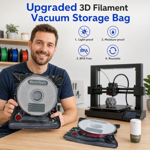 25-Pack 3D Printer Filament Storage Bags Kit with USB Vacuum Pump
