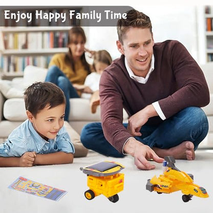 6-in-1 Solar Robot Building Kit for Boys Aged 8-13, Educational Robotic Toys for Kids, Science Kits STEM Toys Birthday Gifts for 8 9 10 11 12 Years Old Boys Girls Teens (Yellow) - color: Yellow