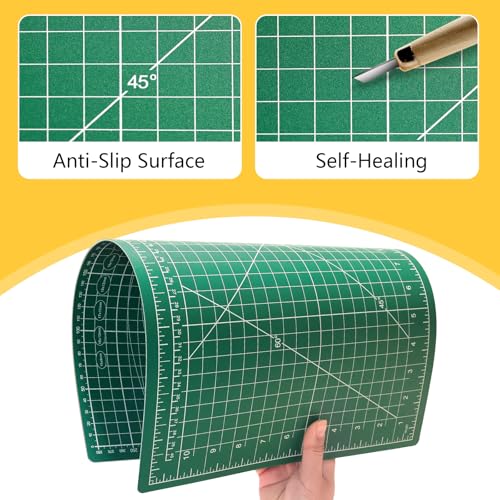 5 Packs Self Healing Cutting Mat Bulk 12"x18" Rotary Cutting Sewing Mats A3