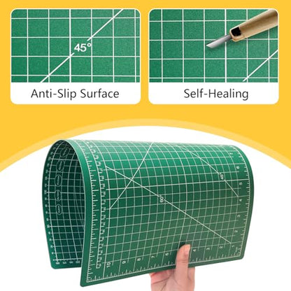 5 Packs Self Healing Cutting Mat Bulk 12"x18" Rotary Cutting Sewing Mats A3