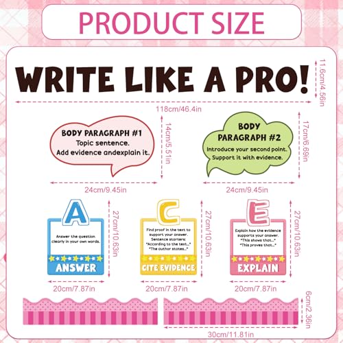 Races Writing Strategy Bulletin Board Decorations Classroom Decor - color: Races Writing Strategy