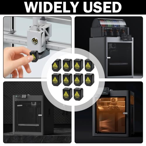 10pcs Silicone Nozzle Caps for Kobra S1 Max, for Anycubic Kobra S1 Nozzle & Hotend, for 3D Printer, High Temperature Protection Silicone Socks for 3D Printer Hotend