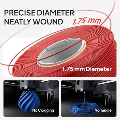 ELEGOO PLA Basic 3D Printer Filament with Reusable Spool Gray 1KG 1.75mm - color: Pla Gray