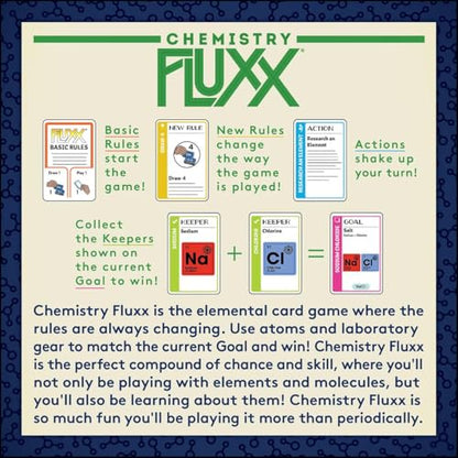 Looney Labs Chemistry Fluxx Card Game - Explore the World of Elements