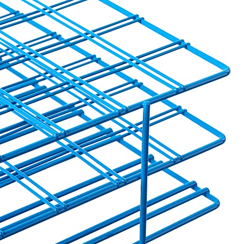 SP Bel‑Art Poxygrid Centrifuge Tube Rack for 50 mL Conical Tubes, 36‑Place Laboratory Storage Rack, Chemical‑Resistant Epoxy‑Coated Steel, Blue (F18794‑0002) - style: 36 Place Rack