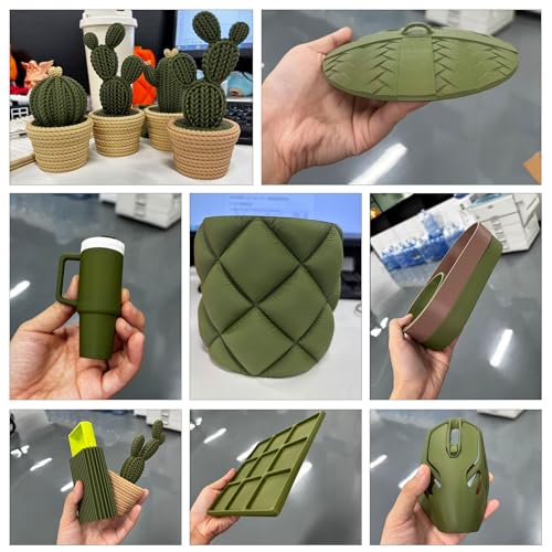 iSANMATE Matte PLA Filament 1.75mm Army Green PLA 30-300mm/s 1KG for Bambu - color: Army Green