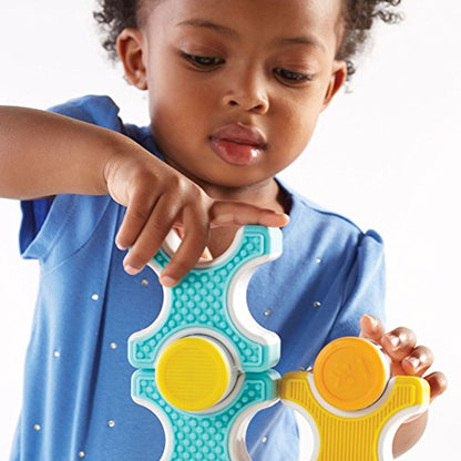 Guidecraft Grippies Stackers - 24 Piece Set, Stem Soft Grip Magnetic Building Toy for Toddlers - style: Stackers - 24 pc. set