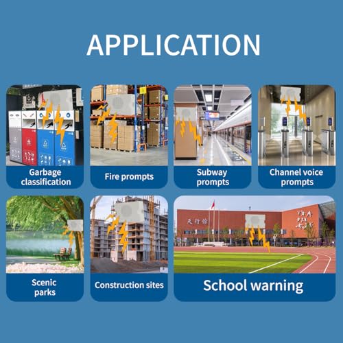 Voice Playback Module, Y5610 Voice Sound Alarm,Sound Players, Entry Switching Serial Multi Trigger High/Low Level Control Announcer Outdoor Horns Sirens for Schools, Gyms Other Public Places. - size: JR-Y5610-Voice Playback Alarm
