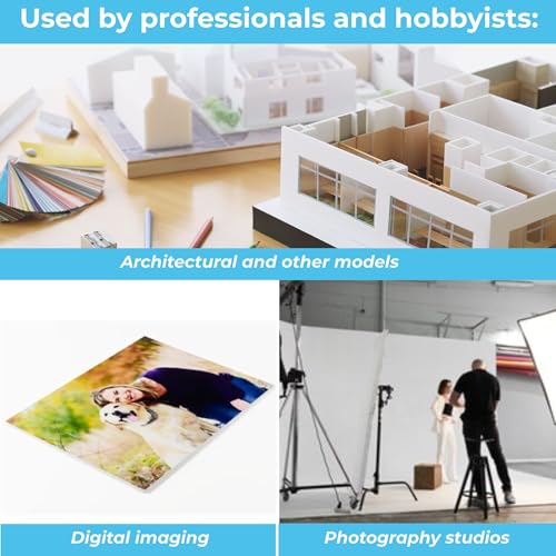 Foam Board 12 x 12 x 1/2" – 10 Pack – Thick Regular Black Foam Board – Rigid Lightweight Panel – Smooth Surface for Signs, Mounting & Displays – Professional Graphic Arts & Exhibit Board - color: Black - 10 Pack, size: 12x12
