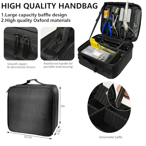 212Pcs 3D Printer Tool Kit with 3D Printer Accessories Bring Tool Box Includes Deburring Ideal for Disassembly Cleaning and Precision Machining Toolboxes - size: L