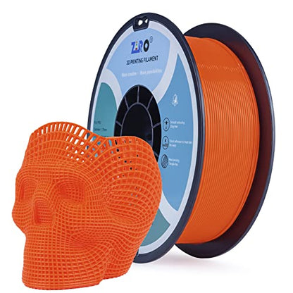 ZIRO Fluorescence PLA Filament, NOT Glow in The Dark, 1kg Fluo Orange - color: Fluo-orange