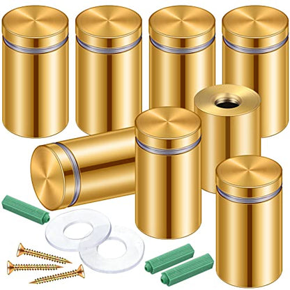 8 Sets Standoff Screws for Acrylic, Stainless Steel, 0.75 x 1.57 Inch - size: 0.75 x 1.57 Inch