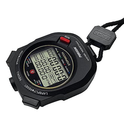 Professional Stopwatch Timer for Sports 100 Lap Stopwatch Digital Sports Stopwatch with Countdown Timer 100 Lap Memory 0.001 Second Timing Water Resistant