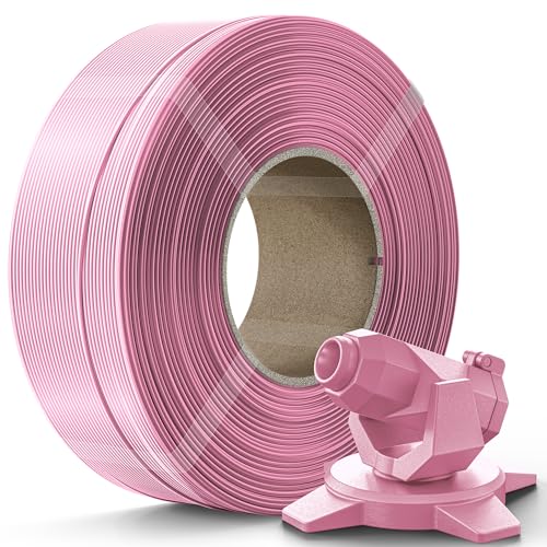 Creality PETG Filament Refill 1.75mm 3D Printer Filament, 1kg (2.2lb) Refilament for Bambu Lab Reusable Spool, Dimensional Accuracy ±0.03mm, Pink - color: 1kg Pink Petg Refill, size: 1.75 mm