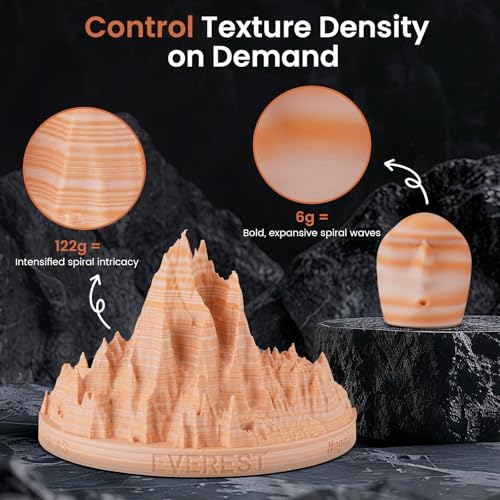 ERYONE Matte Rock Rainbow 3D Printer PLA Filament 1.75 +/-0.03mm, Matte Multicolor Filament PLA 1KG(2.2LBS) Spool, 30-500mm/s High Speed Printing Twist Rainbow PLA, Maple Amber - color: Matte Rock Maple Amber, size: 1KG