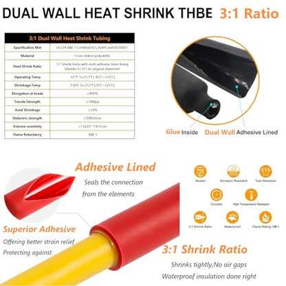 SVAAR Butt Connectors Kit 132PCS 4/6/8/12-10 Gauge Crimp Butt Splice Wire Connectors Non Insulated Butt Splice Connectors Bare Pure Copper 66 PCS Uninsulated Butt Terminals & 66 PCS 3:1 Heat Shrink - color: Non-Insulated Splice - Bare Copper