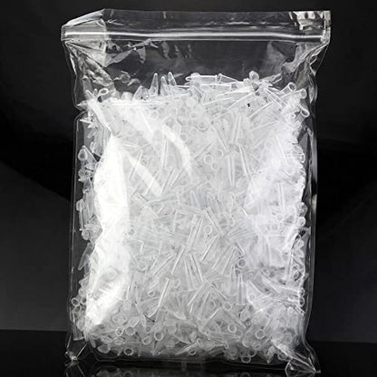 0.5ml Microcentrifuge Tubes 300pcs, EO Sterilized Plastic Small Vials with Caps for Sample Storage Without Leakage(300) - size: Sterile 0.5ml 300pcs
