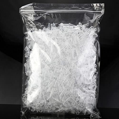 0.5ml Microcentrifuge Tubes 1000pcs, EO Sterilized Plastic Small Vials with Caps for Sample Storage Without Leakage(1000) (Pack of 3) - size: Sterile 0.5ml 1000pcs (Pack of 3)