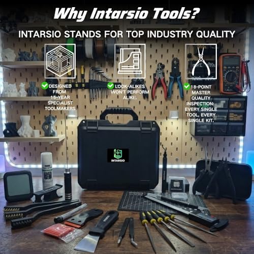 59pcs 3D Printer Tools Kit with Hard Case, 3D Printer Accessories incl Deburring Tool, Digital Caliper, Hygrometer, Nozzle Clog Poke, Pilers, Flush Cutter, for Bambu Lab, Ender 3, FDM/SLA Printers etc - style: Super 3D Box