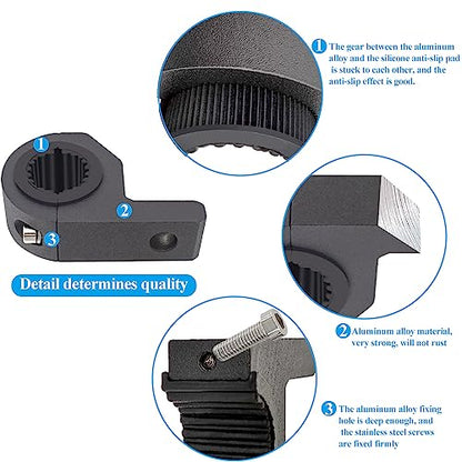 Motorcycle Aluminum Mounting Bracket Kit Tube Clamp 4Pcs 0.75" 1" 1.25" Bullbar Roof Rack Roll Cage Horizontal Bar Clamp Mounting Kit fit for Trucks Car ATV Motorcycle Truck - size: Mini 4PCS